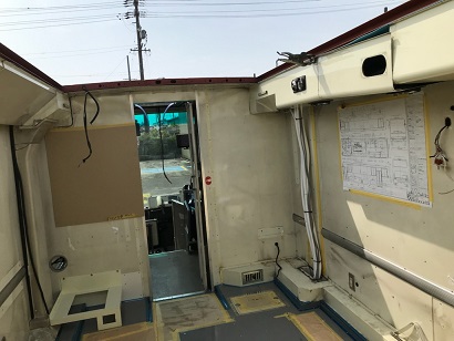 X線透視装置更新の様子