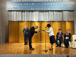 優秀賞受賞の様子