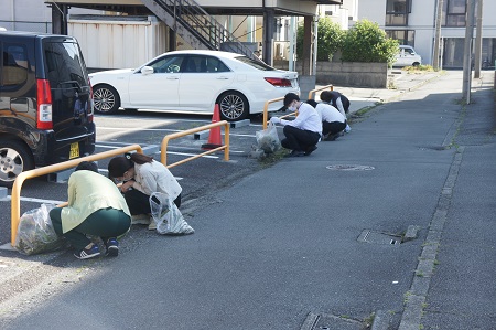 ぷちクリーンアップ作戦の様子