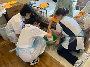 職業体験の様子