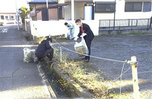 クリーンアップ作戦の様子