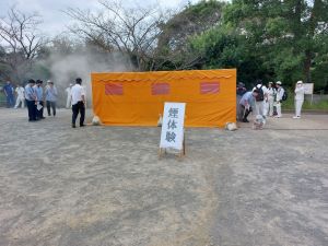 秋季防災訓練の様子