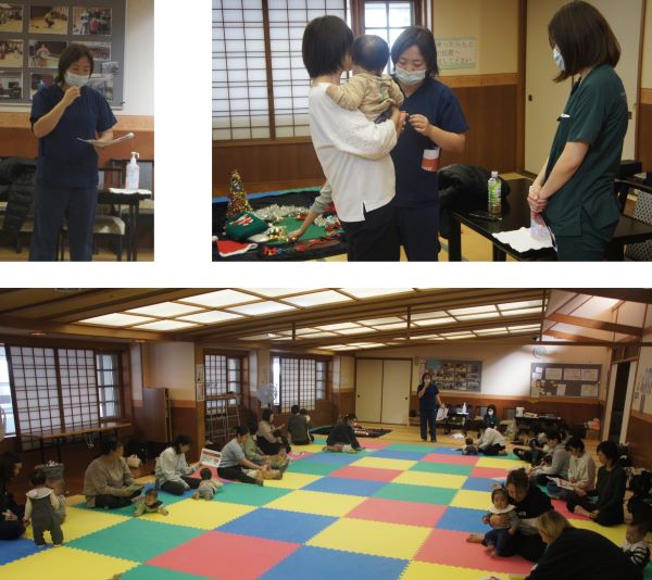 赤ちゃんDAY「ベビー＆ママヨガ」の様子