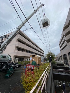 新MRI装置の工事の様子