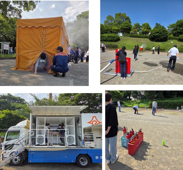 沼津市防火協会春季防災訓練の様子