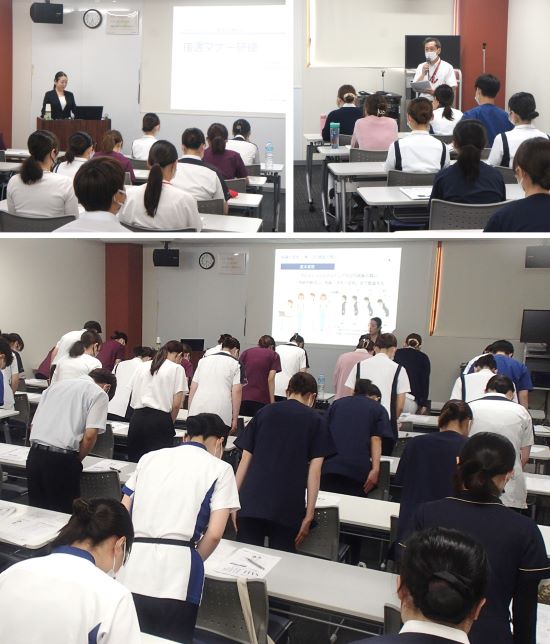 接遇マナー研修の様子