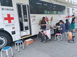 献血の様子