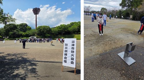 防火協会秋季防災訓練の様子
