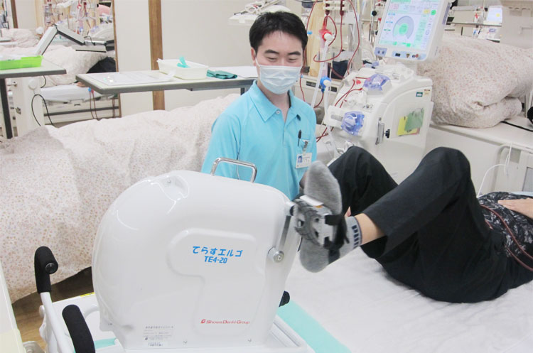 透析時運動療法イメージ