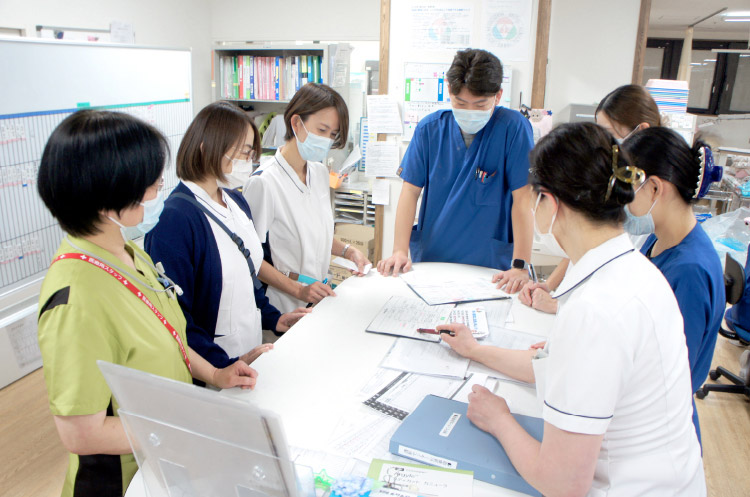 透析センター仕事風景