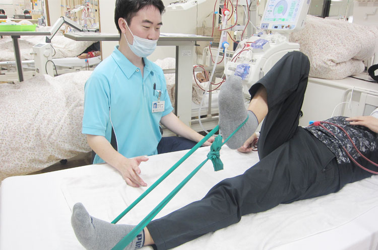 透析時運動療法イメージ